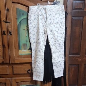 Loft Floral Skinny Jeans